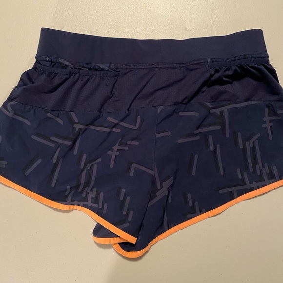 Brooks  Athletic Shorts - Navy and Orange 2.5” - Picture 3 of 3